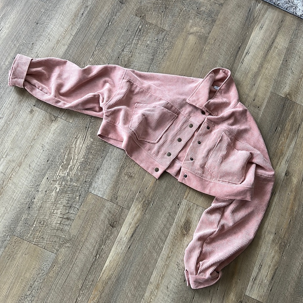 cropped corduroy jacket